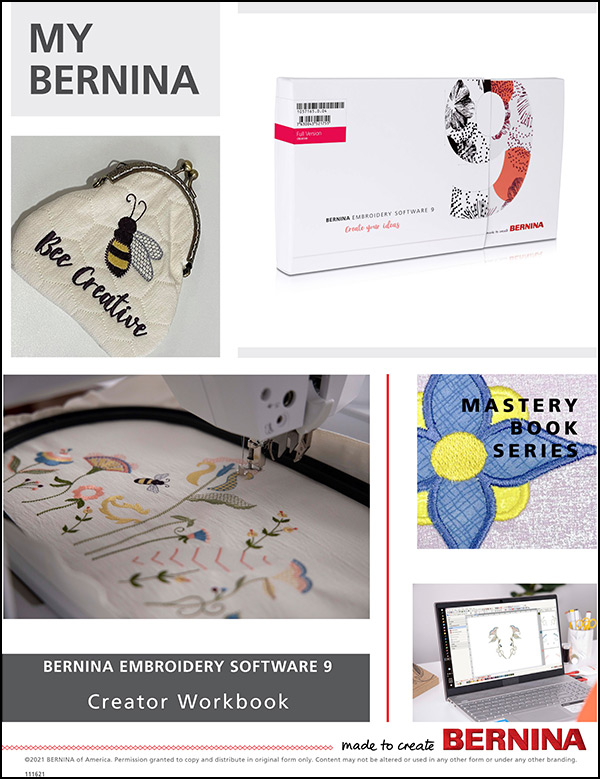 BERNINA Embroidery Software V9 Creator Workbook
