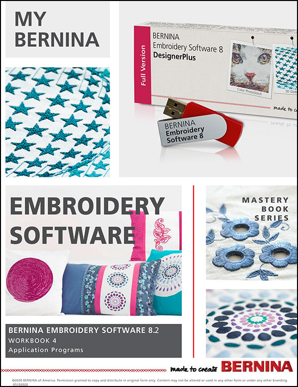 BERNINA Embroidery Software V8 Workbook 4